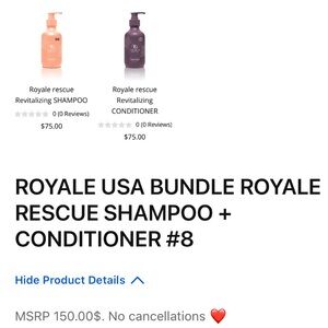 Rescue Haircare Bundle - Orange and Purple